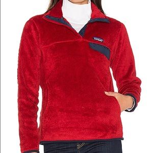 Patagonia Red Re-Tool Snap-T Pullover
